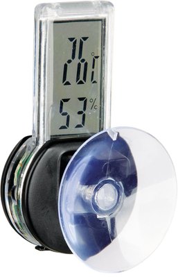Термометр-гігрометр Trixie для тераріума, електронний, з присоскою 3 x 6 см 76115 фото