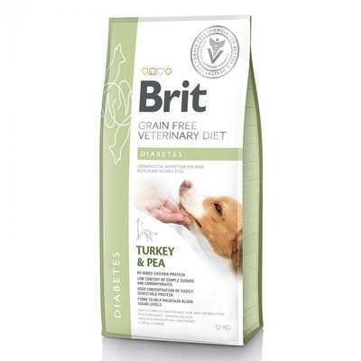 Brit VetDiets Dog Diabetes для собак з цукровим діабетом, 12 кг 170942/528097 фото