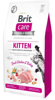 Сухий корм Brit Care Cat GF Kitten HGrowth & Development для кошенят, здорове зростання та розвиток, 7 кг 171277/0662 фото