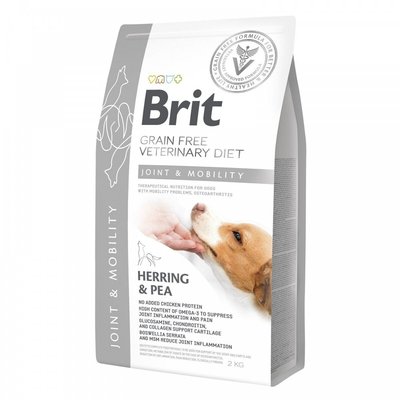 Brit VetDiets Dog Mobility для собак з захворюваннями суглобів, 2 кг 170953/8257 фото