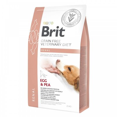 Brit VetDiets Dog Renal для собак з нирковою недостатністю, 2 кг 170949/8196 фото