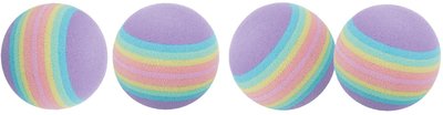 Набір іграшок Trixie М'ячі кольорові для котів, d:4 см, 4 шт (спінена гума) 4097 фото