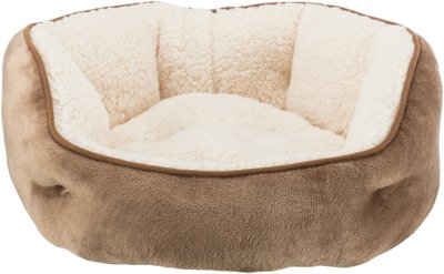 Лежак Trixie Othello для собак, з наповнювачем із флісу, плюш, 50 см (коричневий) 37841 фото