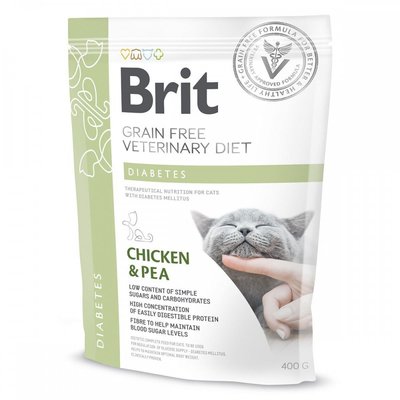 Brit VetDiets Cat Diabets для котів з цукровим діабетом, 400 г 170970/528530 фото