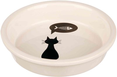 Миска Trixie для котів, керамічна, 13 см, 250 мл (біла) 24499 фото