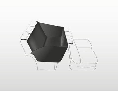 Килимок Trixie для сидіння авто захисний, чорний, 1,55х1,30 м (текстиль) 13203 фото