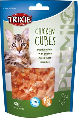 Ласощі Trixie Premio Chicken Cubes для котів, курка, 50 г 42706 фото