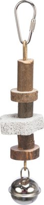 Іграшка Trixie для птахів, підвісна з вулканічним каменем, 16 см (натуральні матеріали) 58951 фото