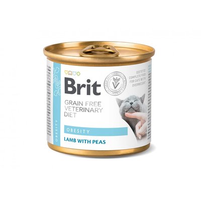 Brit VetDiets Cat Obesity консерви д/котів з ожирінням, 200г 100711 фото