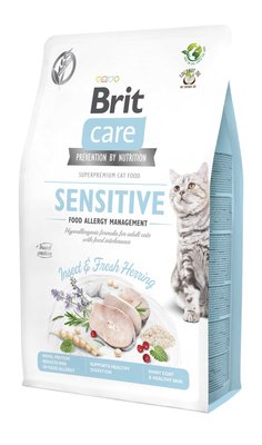 Сухий корм Brit Care Cat GF Insect для котів з харчовою непереносимістю, з комахами та рибою, 2 кг 171963 фото