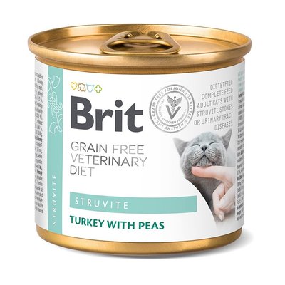 Brit VetDiets Cat Struvite консерви при сечокам хворобі у котів, 200 г 100713/9863 фото