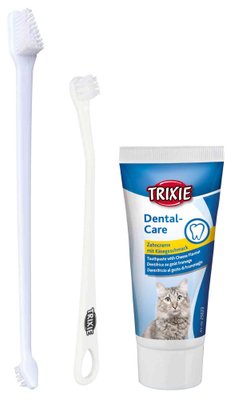 Зубна паста Trixie для котів з щіткою, 50 г 25620 фото