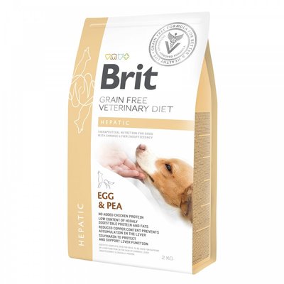 Brit VetDiets Dog Hepatic для собак з захворюваннями печінки, 2 кг 170947/8165 фото